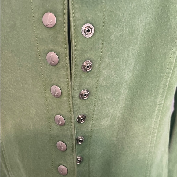 Live a‎ Little Lime Green Suede Blazer. - Picture 4 of 13